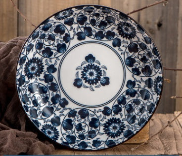 Blue And White Porcelain Japanese Dinner Plates