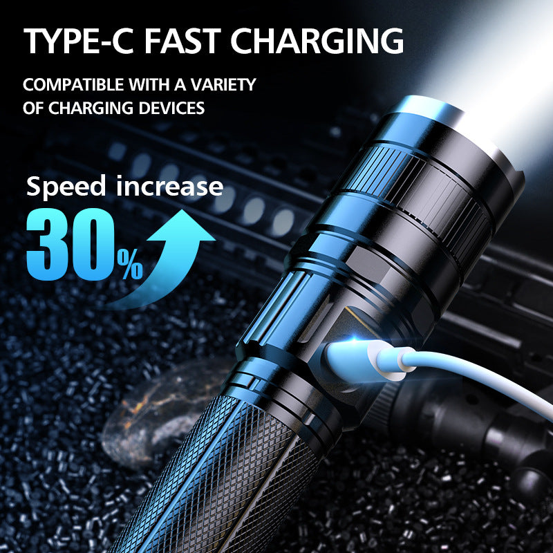 Waterproof Strong Light L2 Portable Long-range LED Rechargeable Flashlight - My Home Decor