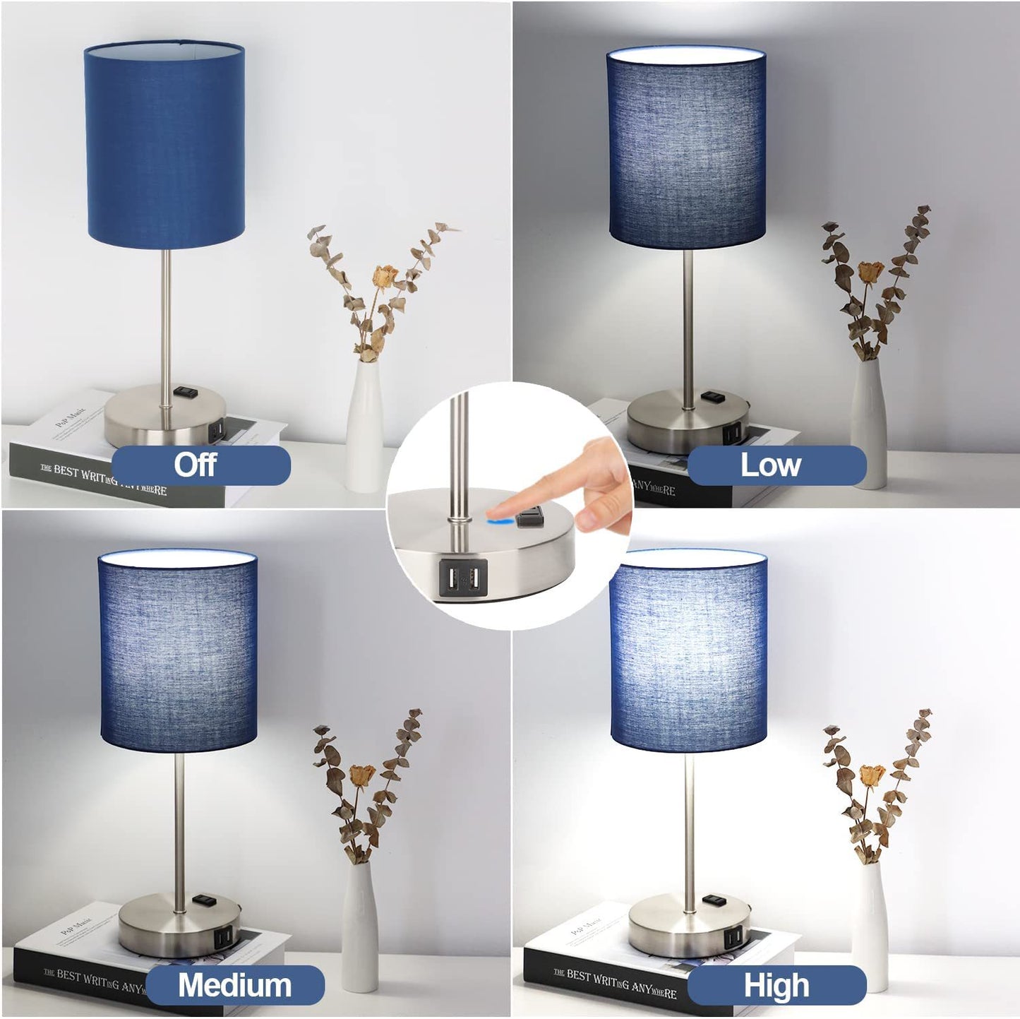 Table Lamp With USB - My Home Decor
