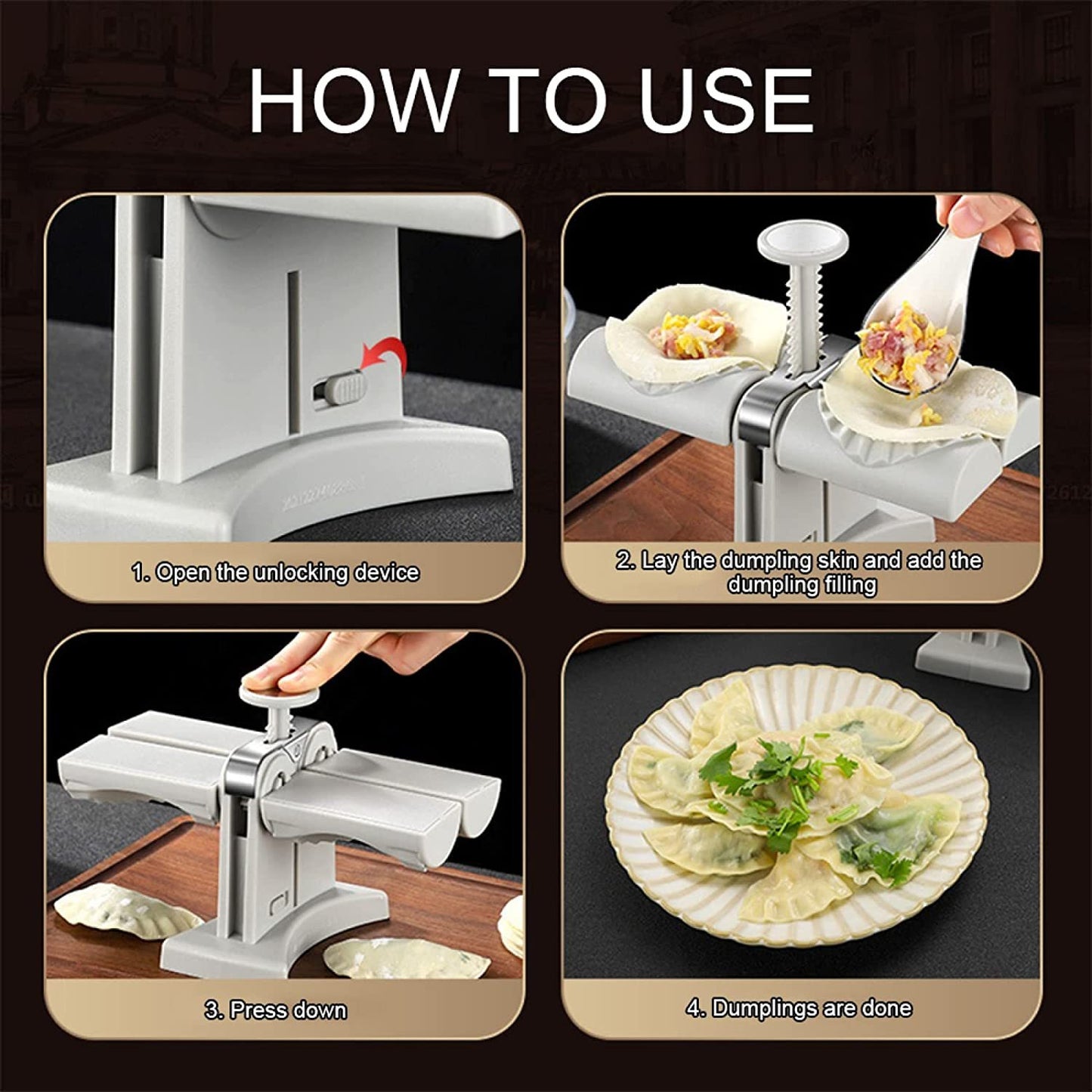 Double Head Dumpling Mold - My Home Decor