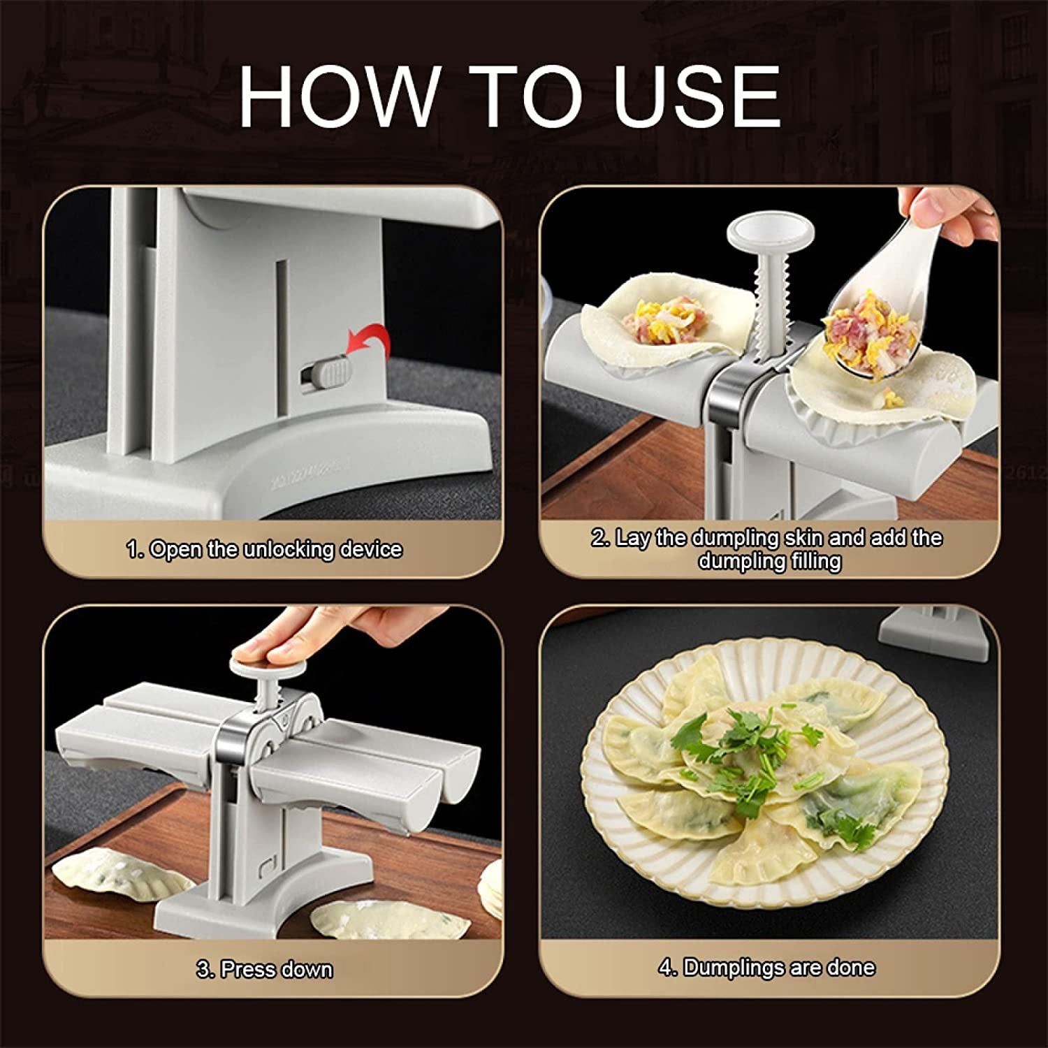 Double Head Dumpling Mold - My Home Decor