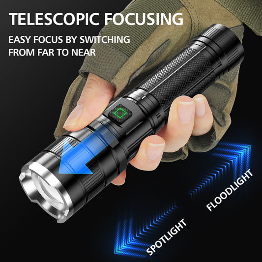 Waterproof Strong Light L2 Portable Long-range LED Rechargeable Flashlight - My Home Decor